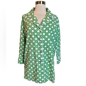 Toss Designs Nightshirt S/M Green Cane